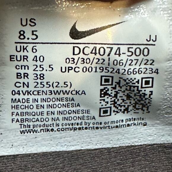 Nike Air Zoom Pegasus 38 Shield Sneakers Purple Smoke Mauve DC4074-500 Size 8.5 - Picture 9 of 9